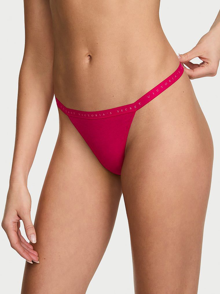 תחתוני V-String בשילוב כותנה גמישה
