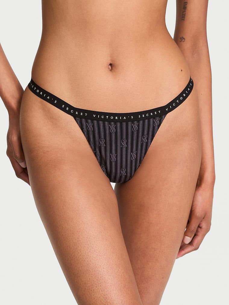 תחתוני V-String בשילוב כותנה גמישה
