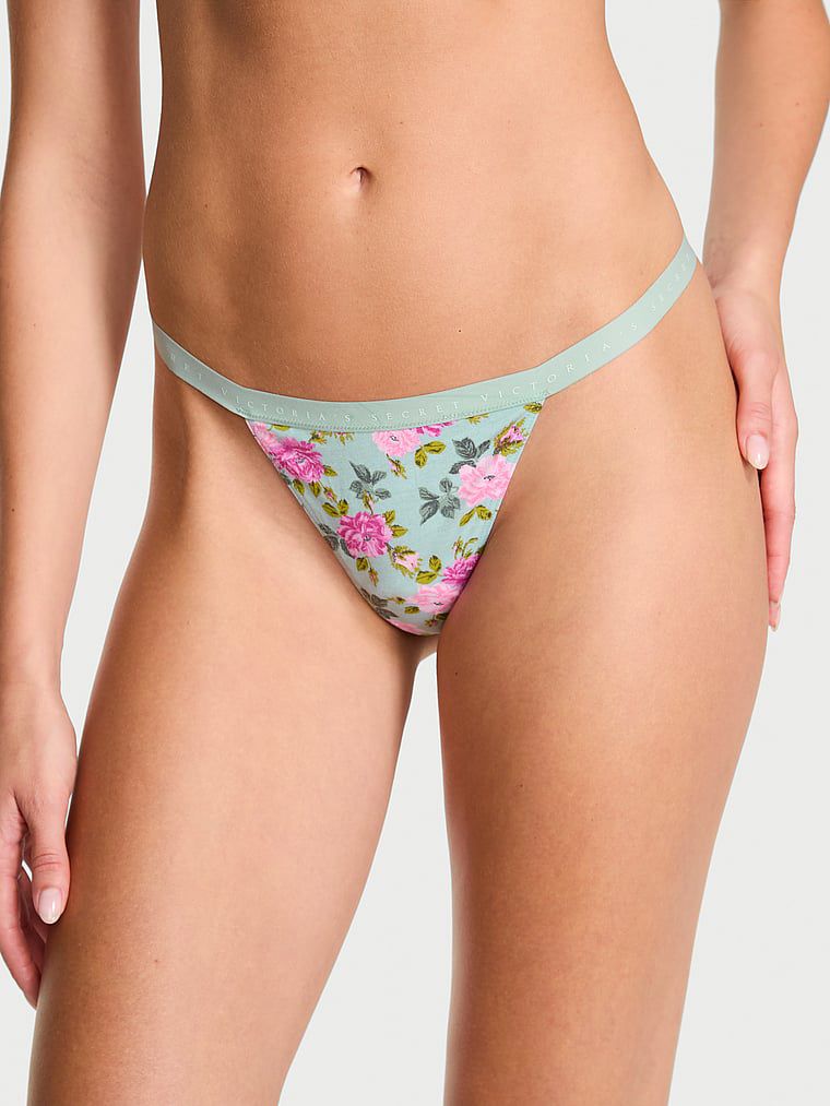 תחתוני V-String בשילוב כותנה גמישה