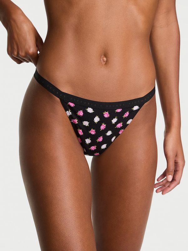 תחתוני V-String בשילוב כותנה גמישה