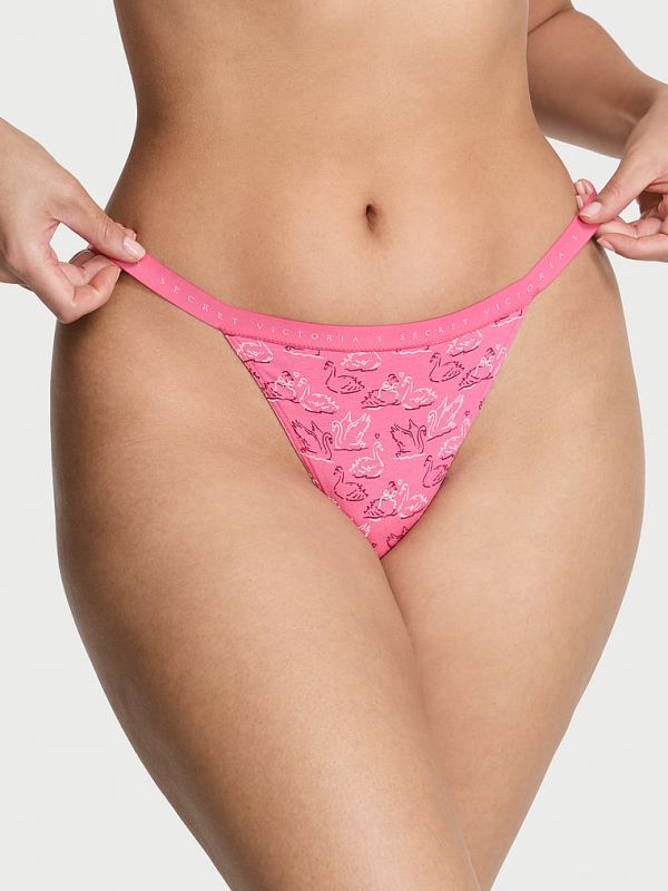 תחתוני V-String בשילוב כותנה גמישה