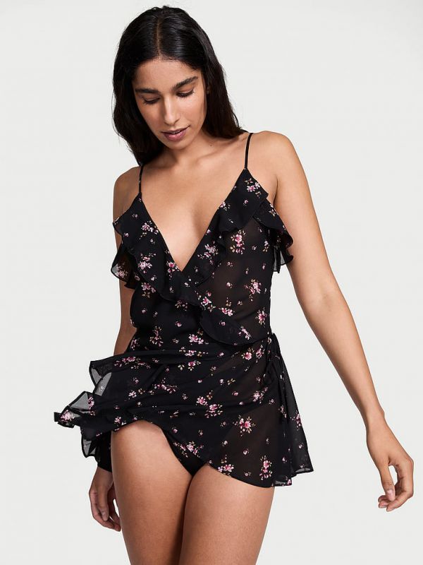 סט בייבידול שיפון שקוף Wisteria